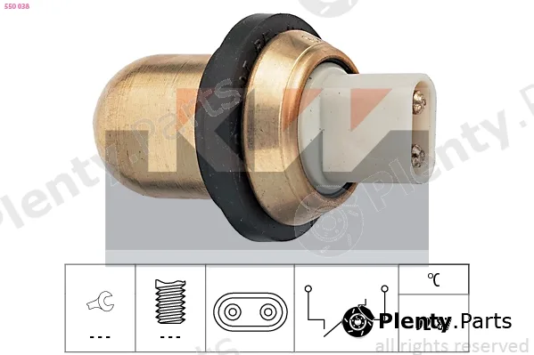 KW 550038 — Temperature Switch, radiator fan Made in Italy - OE Equivalent