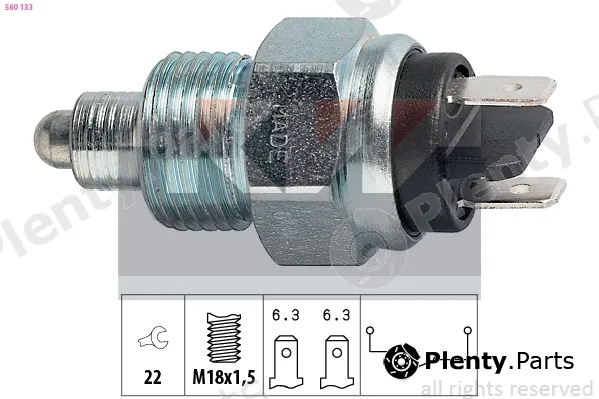 KW 560133 — Switch, reverse light Made in Italy - OE Equivalent