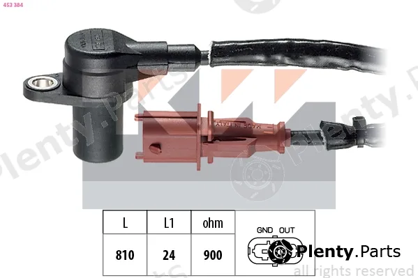 KW 453384 — Sensor, crankshaft pulse Made in Italy - OE Equivalent