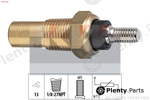 KW 530124 — Sensor, coolant temperature Made in Italy - OE Equivalent