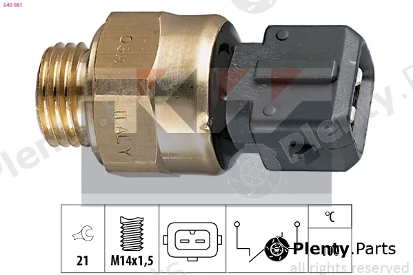 KW 540081 — Temperature Switch, coolant warning lamp Made in Italy - OE Equivalent