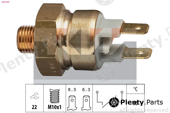 KW 540056 — Temperature Switch, coolant warning lamp Made in Italy - OE Equivalent