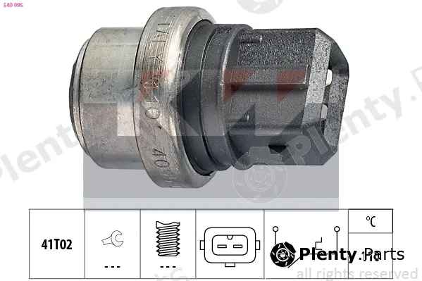 KW 540095 — Temperature Switch, coolant warning lamp Made in Italy - OE Equivalent