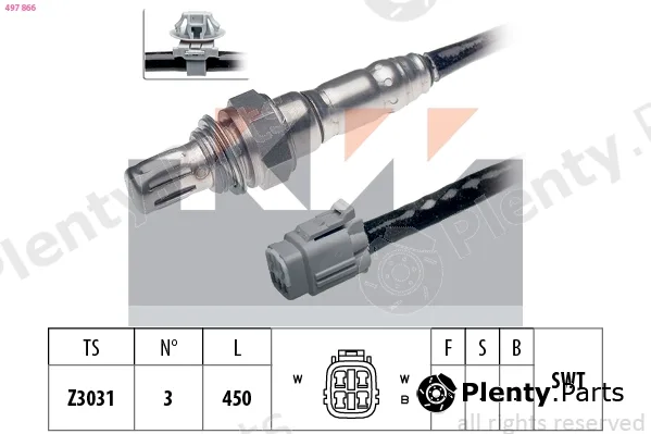 KW 497866 — Lambda Sensor Made in Italy - OE Equivalent