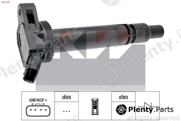 KW 470537 — Ignition Coil Made in Italy - OE Equivalent