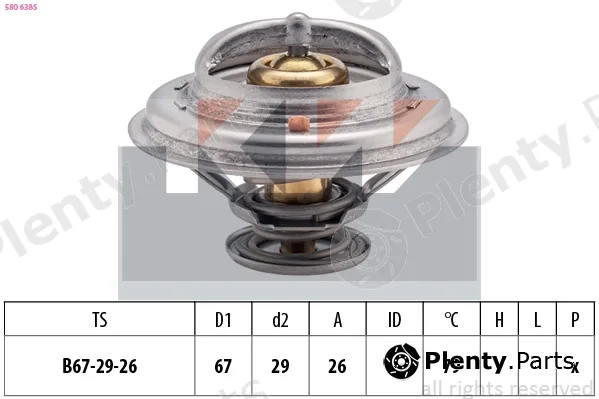 KW 580638S — Thermostat, coolant Made in Italy - OE Equivalent