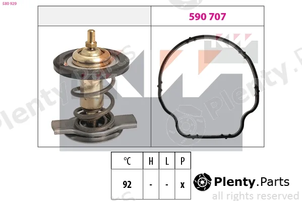 KW 580929 — Thermostat, coolant Made in Italy - OE Equivalent