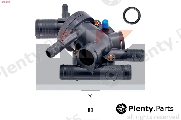 KW 580492 — Thermostat, coolant Made in Italy - OE Equivalent