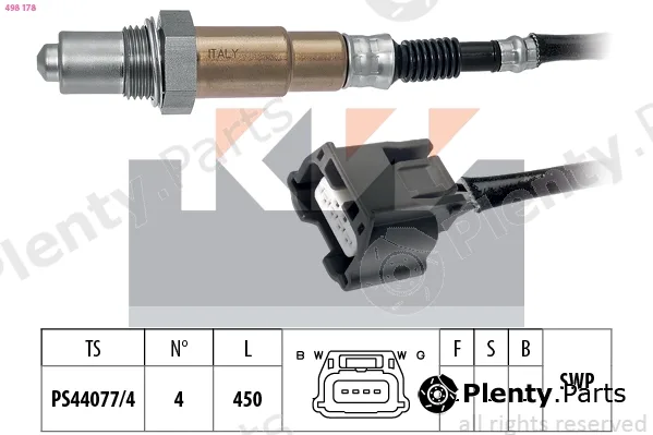 KW 498178 — Lambda Sensor Made in Italy - OE Equivalent