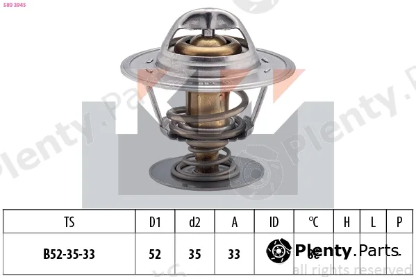 KW 580394S — Thermostat, coolant Made in Italy - OE Equivalent