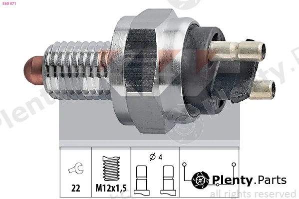 KW 560071 — Switch, reverse light Made in Italy - OE Equivalent