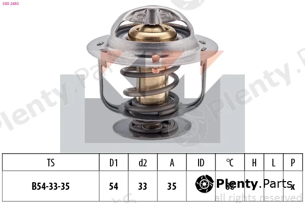 KW 580248S — Thermostat, coolant Made in Italy - OE Equivalent