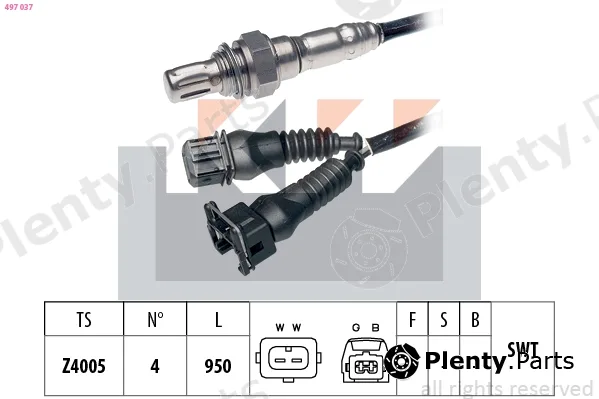 KW 497037 — Lambda Sensor Made in Italy - OE Equivalent