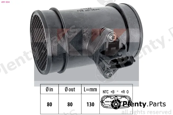 KW 491034 — Mass Air Flow Sensor Made in Italy - OE Equivalent