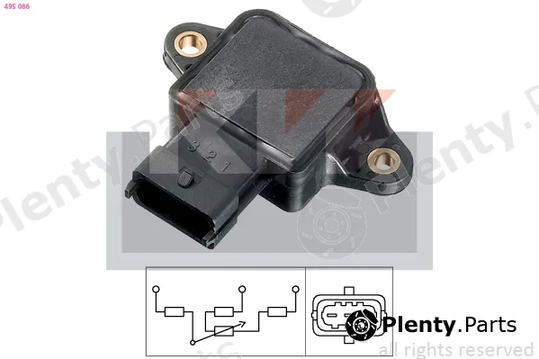 KW 495086 — Sensor, throttle position Made in Italy - OE Equivalent
