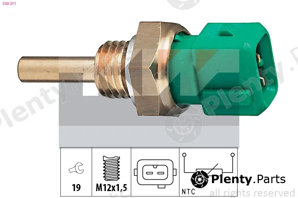 KW 530211 — Sensor, coolant temperature Made in Italy - OE Equivalent