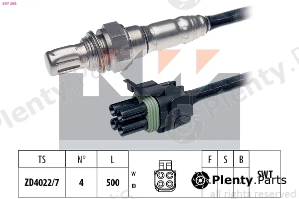 KW 497268 — Lambda Sensor Made in Italy - OE Equivalent