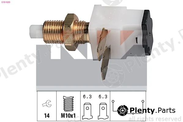 KW 510020 — Stop Light Switch Made in Italy - OE Equivalent