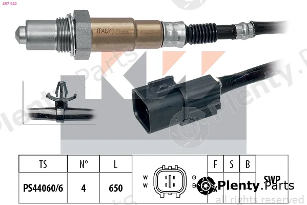 KW 497542 — Lambda Sensor Made in Italy - OE Equivalent