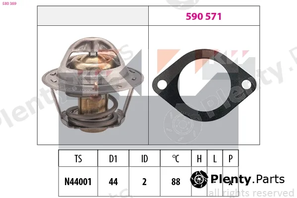 KW 580369 — Thermostat, coolant Made in Italy - OE Equivalent