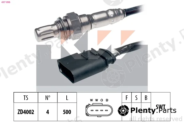 KW 497098 — Lambda Sensor Made in Italy - OE Equivalent
