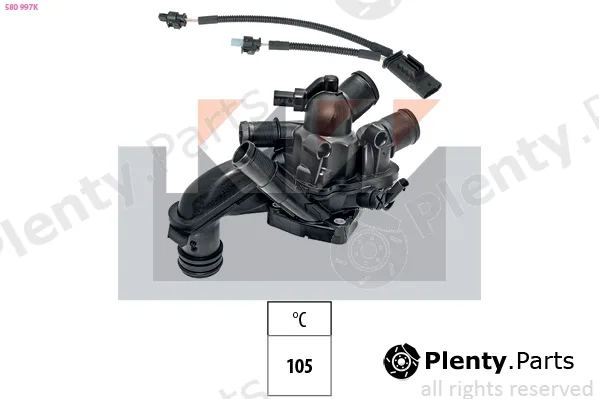 KW 580997K — Thermostat, coolant Made in Italy - OE Equivalent
