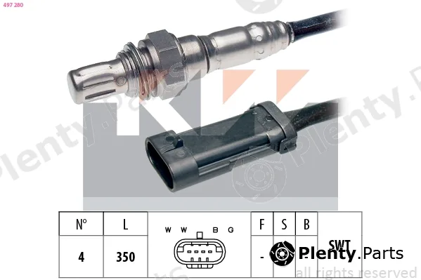 KW 497280 — Lambda Sensor Made in Italy - OE Equivalent