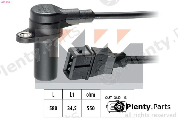KW 453238 — Sensor, crankshaft pulse Made in Italy - OE Equivalent