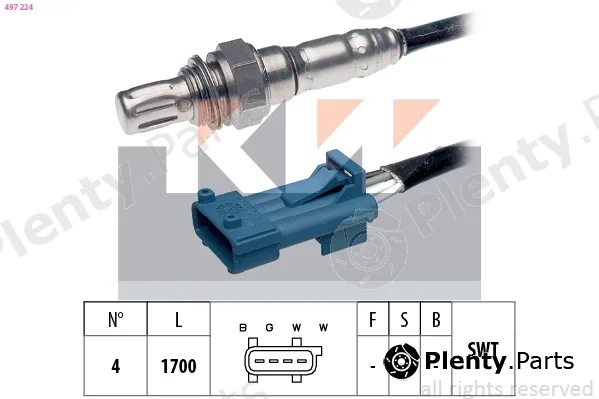 KW 497224 — Lambda Sensor Made in Italy - OE Equivalent