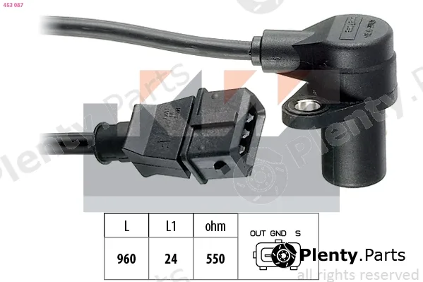 KW 453087 — Sensor, crankshaft pulse Made in Italy - OE Equivalent