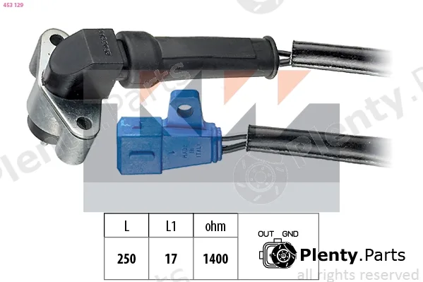 KW 453129 — Sensor, crankshaft pulse Made in Italy - OE Equivalent