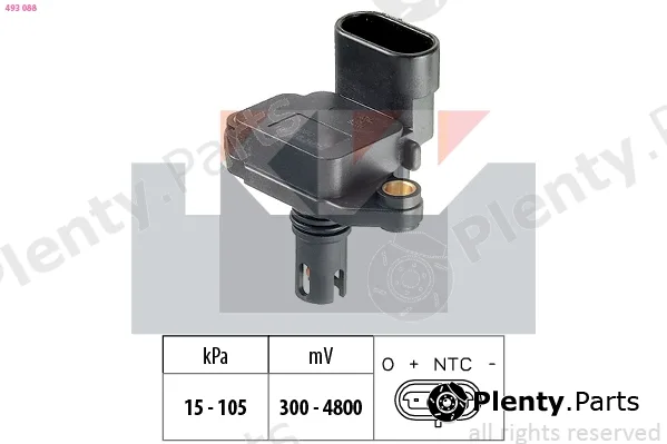 KW 493088 — Air Pressure Sensor, altitude adaption Made in Italy - OE Equivalent