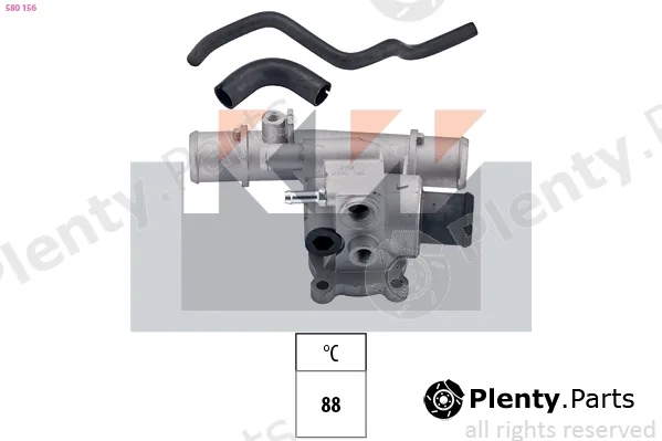KW 580156 — Thermostat, coolant Made in Italy - OE Equivalent