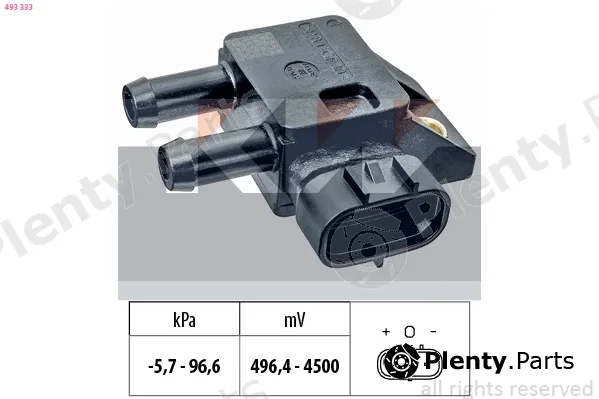 KW 493333 — Sensor, exhaust pressure Made in Italy - OE Equivalent