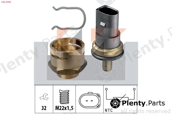 KW 530278K — Sensor, coolant temperature Made in Italy - OE Equivalent