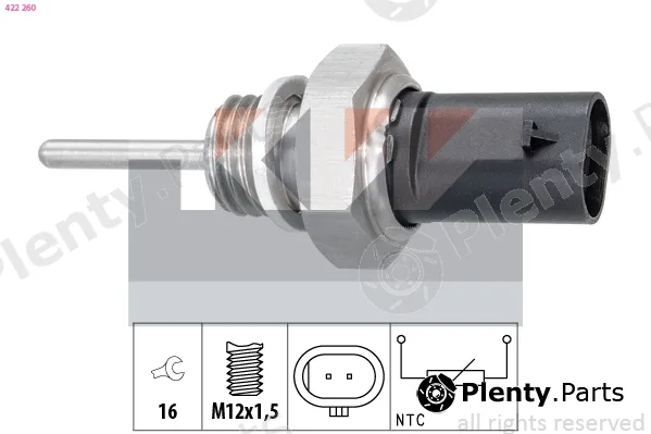 KW 422260 — Sensor, exhaust gas temperature Made in Italy - OE Equivalent