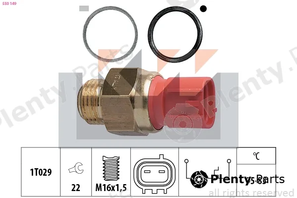 KW 550149 — Temperature Switch, radiator fan Made in Italy - OE Equivalent