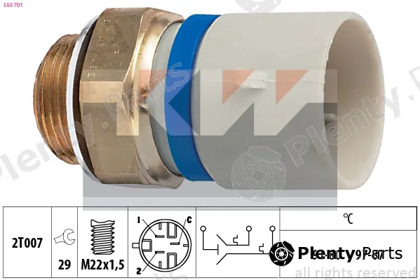KW 550701 — Temperature Switch, radiator fan Made in Italy - OE Equivalent