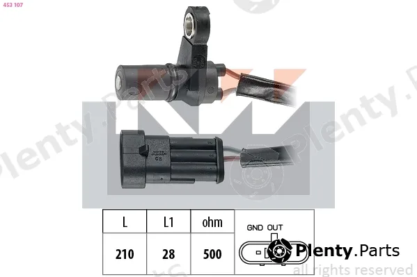 KW 453107 — RPM Sensor, automatic transmission Made in Italy - OE Equivalent