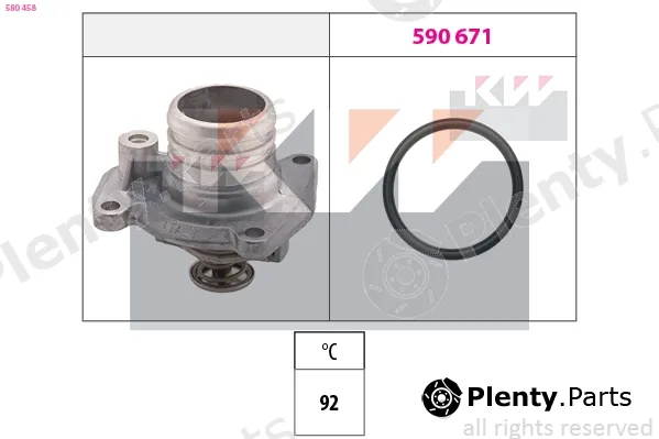 KW 580458 — Thermostat, coolant Made in Italy - OE Equivalent