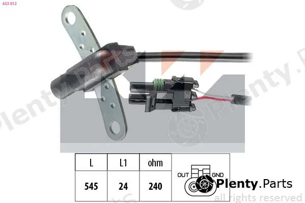 KW 453012 — Sensor, crankshaft pulse Made in Italy - OE Equivalent