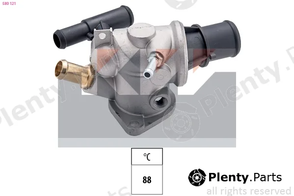 KW 580121 — Thermostat, coolant Made in Italy - OE Equivalent