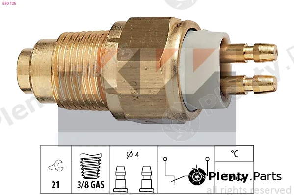 KW 550125 — Temperature Switch, radiator fan Made in Italy - OE Equivalent