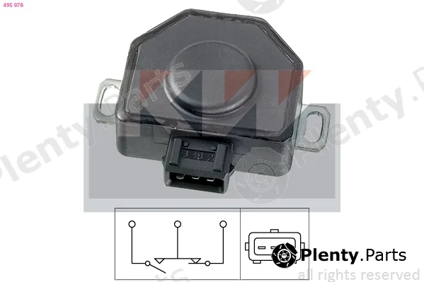 KW 495078 — Sensor, throttle position Made in Italy - OE Equivalent