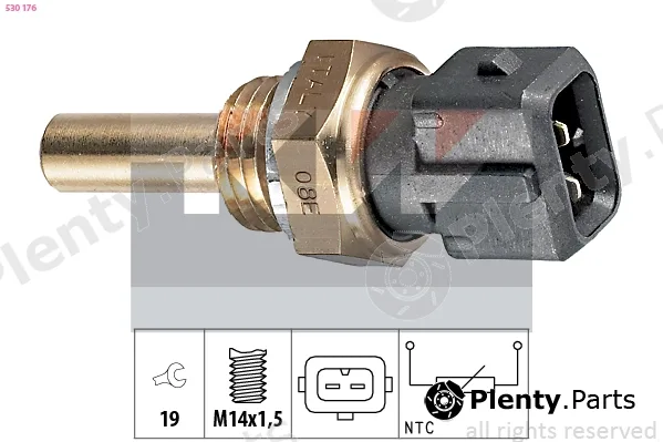 KW 530176 — Sensor, coolant temperature Made in Italy - OE Equivalent