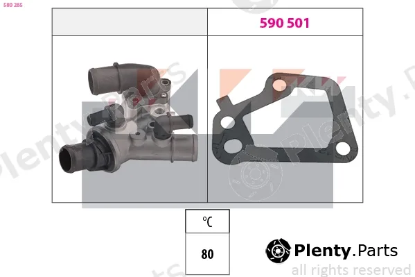 KW 580285 — Thermostat, coolant Made in Italy - OE Equivalent