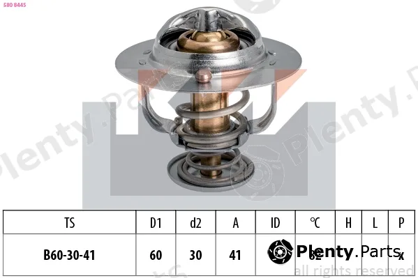 KW 580844S — Thermostat, coolant Made in Italy - OE Equivalent
