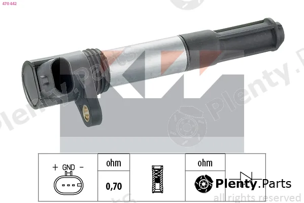 KW 470442 — Ignition Coil Made in Italy - OE Equivalent