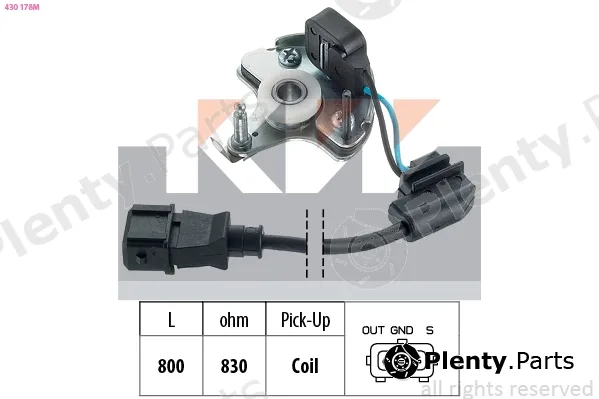 KW 430178M — Sensor, ignition pulse Made in Italy - OE Equivalent