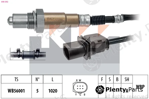 KW 498392 — Lambda Sensor Made in Italy - OE Equivalent
